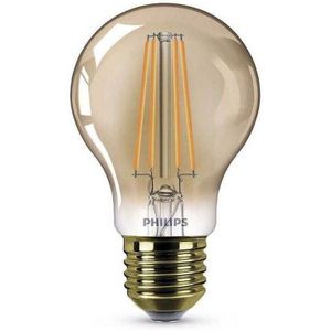 Philips E27 LED decoratieve lamp Gold Vintage Retro Design 7.5 Watt vervangt 48 Watt Flame 2000 Kelvin dimbaar