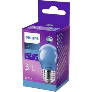 6x Philips LED lamp E27 | Kogel P45 | Blauw | 3.1W (25W)