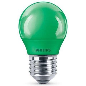 6x Philips LED lamp E27 | Kogel P45 | Groen | 3.1W (25W)