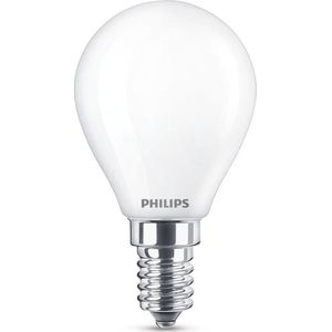 Philips E14 led-lamp Classic kogel mat 4.3W (40W) 2 stuks