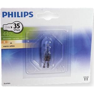 Philips Halogeenlampje Capsule GY6.35 - Dimbaar warm wit licht - 25W vervangt 35W