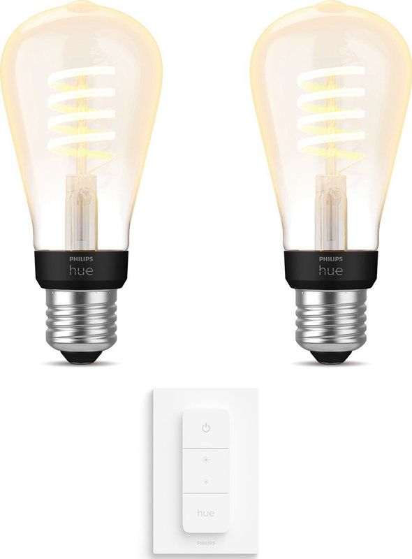 Philips - Hue White Ambiance - LED-lampen - Wit - E27-fitting - 2 Stuks