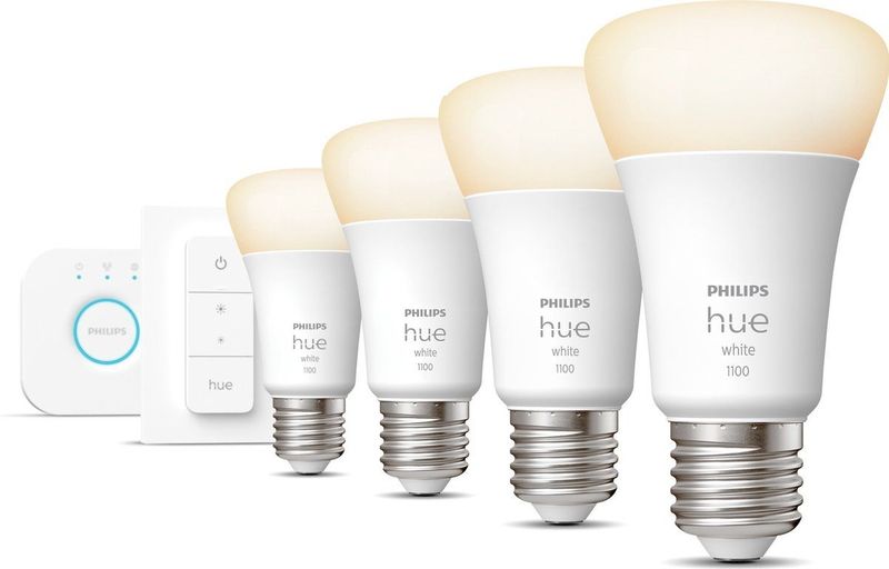 Philips Hue - Starterkit - Slimme Verlichting - Warmwit - Inclusief Dimmer Switch
