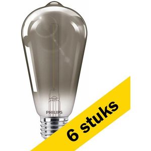 Philips - ST64 - Led-Gloeilamp - Smoky - E27 - Warm Wit Licht