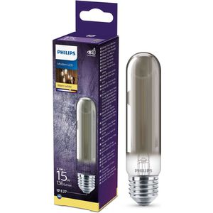 6x Philips LED lamp E27 | Buis T32 | Filament | Smoky | 2.3W (15W)