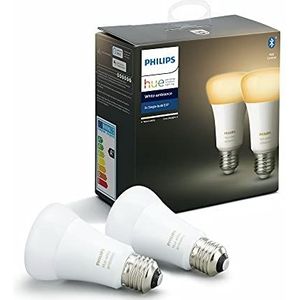 Philips Lighting Philips Hue 929002216904 lamp, 9,5 W, sfeerlicht, wit, 2 stuks (1 stuk)