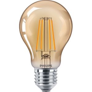 6x Philips LED lamp E27 | Peer A60 | Vintage | Goud | 2500K | 4W (35W)