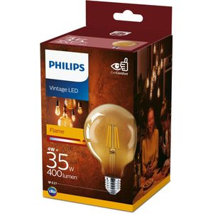 Philips LED Filament E27 - 4W (35W) - Warm Wit Licht - Niet Dimbaar