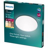 Philips - Superslim Plafonniere - LED - Wit - 15W - Drie Lichtinstellingen