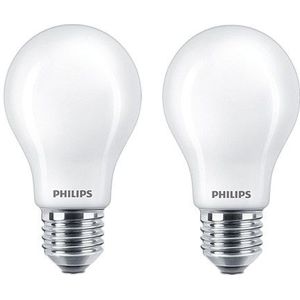 Philips LED lamp E27 | Peer A60 | Mat | 2700K | 10.5W (100W) | 2 stuks