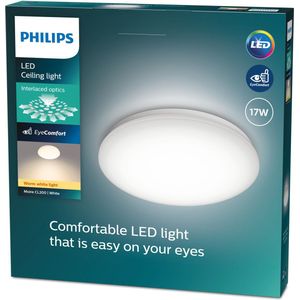 Philips Moire plafonnière - warmwit licht - groot
