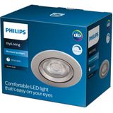 Philips Sparkle inbouwspot - 1-lichts - nikkel
