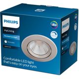 Philips Sparkle inbouwspot - 1-lichts - nikkel