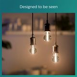 Philips LED-lamp - Warmwit licht - E27 - 11 W - Zwart - Energiezuinige LED-verlichting - Decoratieve filamentlamp