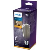 Philips LED gloeilamp Standard, Edison, modern, Mini Smoky, E27, 11 W, warm wit, glas