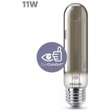 Philips LED-lamp Staaf - Warmwit licht - E27 - 11 W - Zwart - Energiezuinige LED-verlichting - Decoratieve filamentlamp