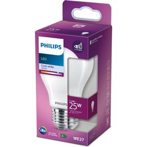 6x Philips LED lamp E27 | Peer A60 | Mat | 4000K | 2.2W (25W)