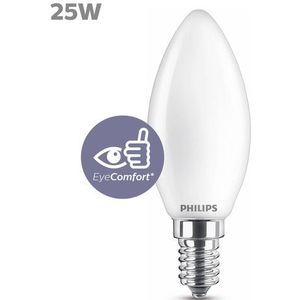 6x Philips LED lamp E14 | Kaars B35 | Mat | 4000K | 2.2W (25W)