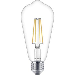 Philips LED-lamp Edison E27 60 W warm wit helder glas