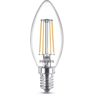 Philips LED lamp E14 | Kaars B35 | Filament | Helder | 2700K | 4.3W (40W)