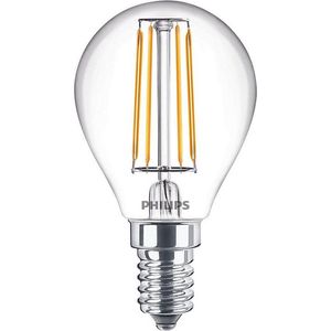 Philips LED lamp E14 | Kogel P45 | Filament | Helder | 2700K | 4.3W (40W)