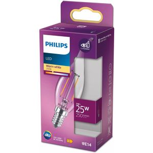 Philips - LED Classic 25W BA35 E14 - Warmwit - Energiezuinig