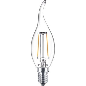 6x Philips LED lamp E14 | Sierkaars BA35 | Filament | Helder | 2700K | 2W (25W)