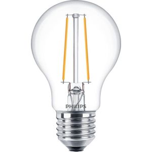 6x Philips LED lamp E27 | Peer A60 | Filament | Helder | 2700K | 2.2W (25W)