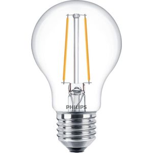 Philips LED lamp E27 | Peer A60 | Filament | Helder | 2700K | 2.2W (25W)