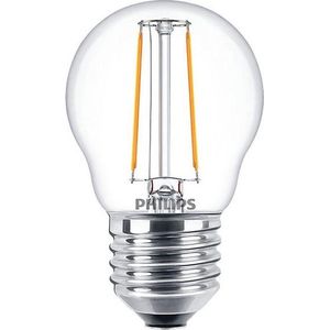 6x Philips LED lamp E27 | Kogel P45 | Filament | Helder | 2700K | 2W (25W)