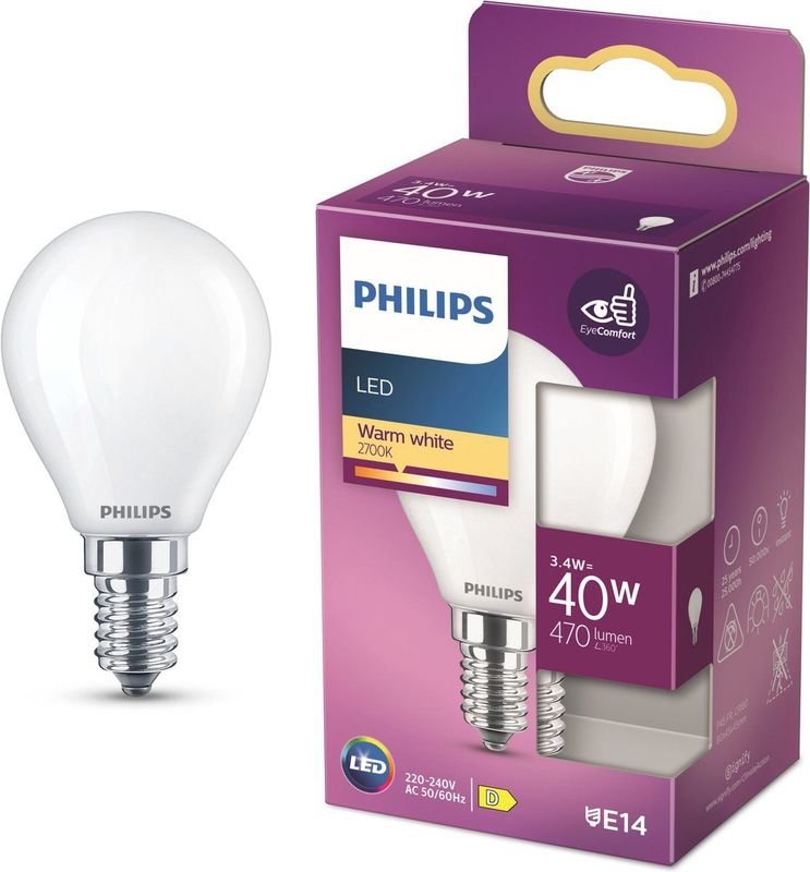 Philips - LED Lamp - Warm Wit - E14 - 40W