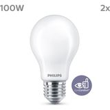 Philips - LED Lamp - Warm Wit - Mat - E27 - 10,5 W