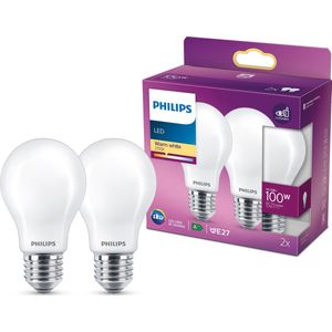Philips - LED Lamp - Warm Wit - Mat - E27 - 10,5 W