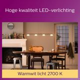Philips - LED Lamp E27 - Kogel P45 - Filament - Helder - 4.3W - 2 Stuks