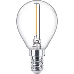6x Philips LED lamp E14 | Kogel P45 | Filament | Helder | 2700K | 1.4W (15W)