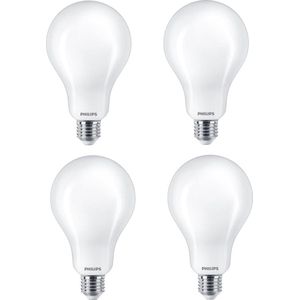 4 stuks Philips LED lamp A95 E27 23W 3452lm 2700K Niet dimbaar Ø9.5cm Lengte 16.5cm