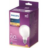 Philips LED Lamp E27 Globe Lichtbron - Warm Wit - 7W = 60W - 9,5 cm - 1 Stuk