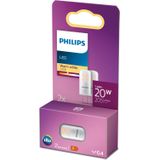 Philips LED Capsule Transparant - 20 W - G4 - warmwit licht - 2 stuks