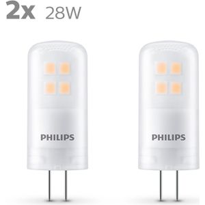 Philips LED-lamp Capsule 2-pack - warmwit licht - 28 W - G4 - Energiezuinige LED-verlichting - Levensduur tot 15 jaar