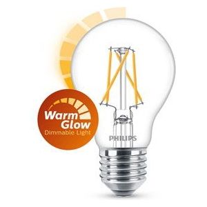 6x Philips LED lamp E27 | Peer A60 | WarmGlow | Filament | 2200-2700K | 3.4W (40W)