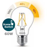 Philips - Led A60 Ssw Cl Nd - LED-lamp - Helder - E27 - Dimbaar