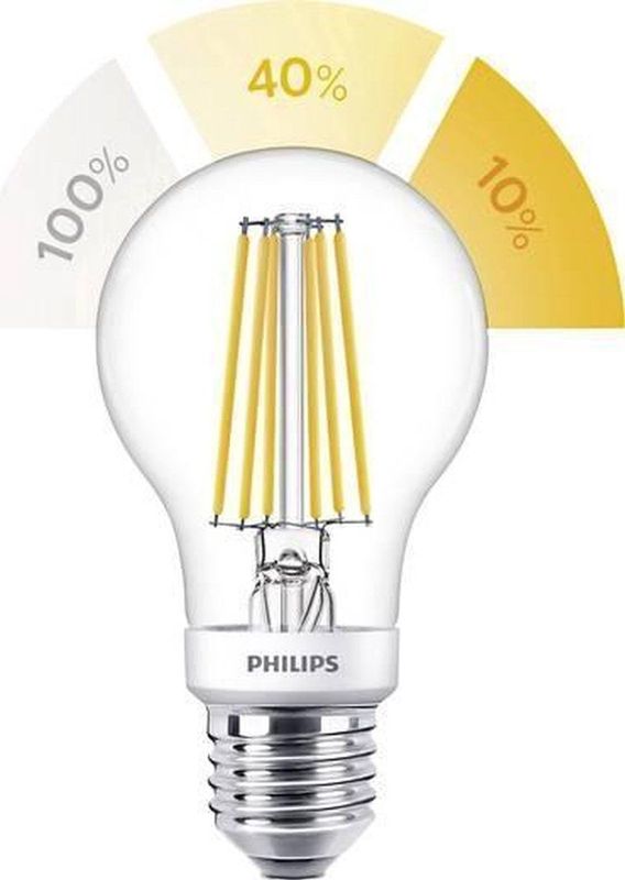 Philips - Led A60 Ssw Cl Nd - LED-lamp - Helder - E27 - Dimbaar