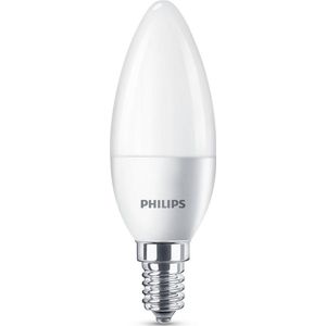 Philips E14 led lamp kaars mat warm wit 4W (25W) 2 stuks