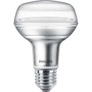 Philips LED-lamp Reflector - Warmwit licht - 60 W - E27 - R80 - Energiezuinige LED-verlichting - Levensduur tot 15 jaar