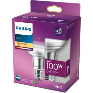 Philips Lighting 77387800 LED-lamp Energielabel F (A - G) E27 Reflector 8 W = 100 W Warmwit (Ø x l) 8 cm x 11.2 cm 1 stuk(s)