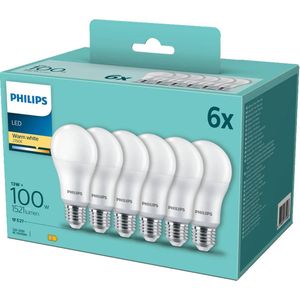 Philips CorePro LEDBulb A60 E27 13W 2700K 1521lm 230V - 6-Pack - Warm Wit