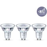 Philips LED-Lampe Classic Spot 3.5W/827 (35W) 36� 3-pack GU10