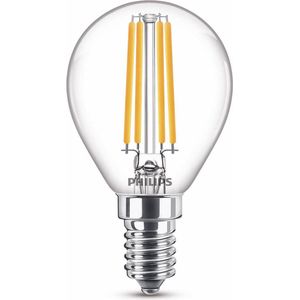 6x Philips LED lamp E14 | Kogel P45 | WarmGlow | Filament | 2200-2700K | Dimbaar | 3.4W (40W)