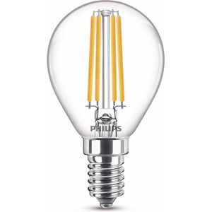 Philips LED lamp E14 | Kogel P45 | WarmGlow | Filament | 2200-2700K | Dimbaar | 4.5W (40W)