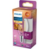 Philips - LED Kaars E14 - Dimbaar - Warm Wit - Glashelder Design